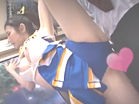 ウルフ田中　沢山の美人チアガールが乗り込むバスの車内で一人の淫乱チアリーダーに誘惑されて骨抜きにされてしまう巨根男性の濃密SEX 水嶋あずみ VJAV女性向け無料アダルト動画